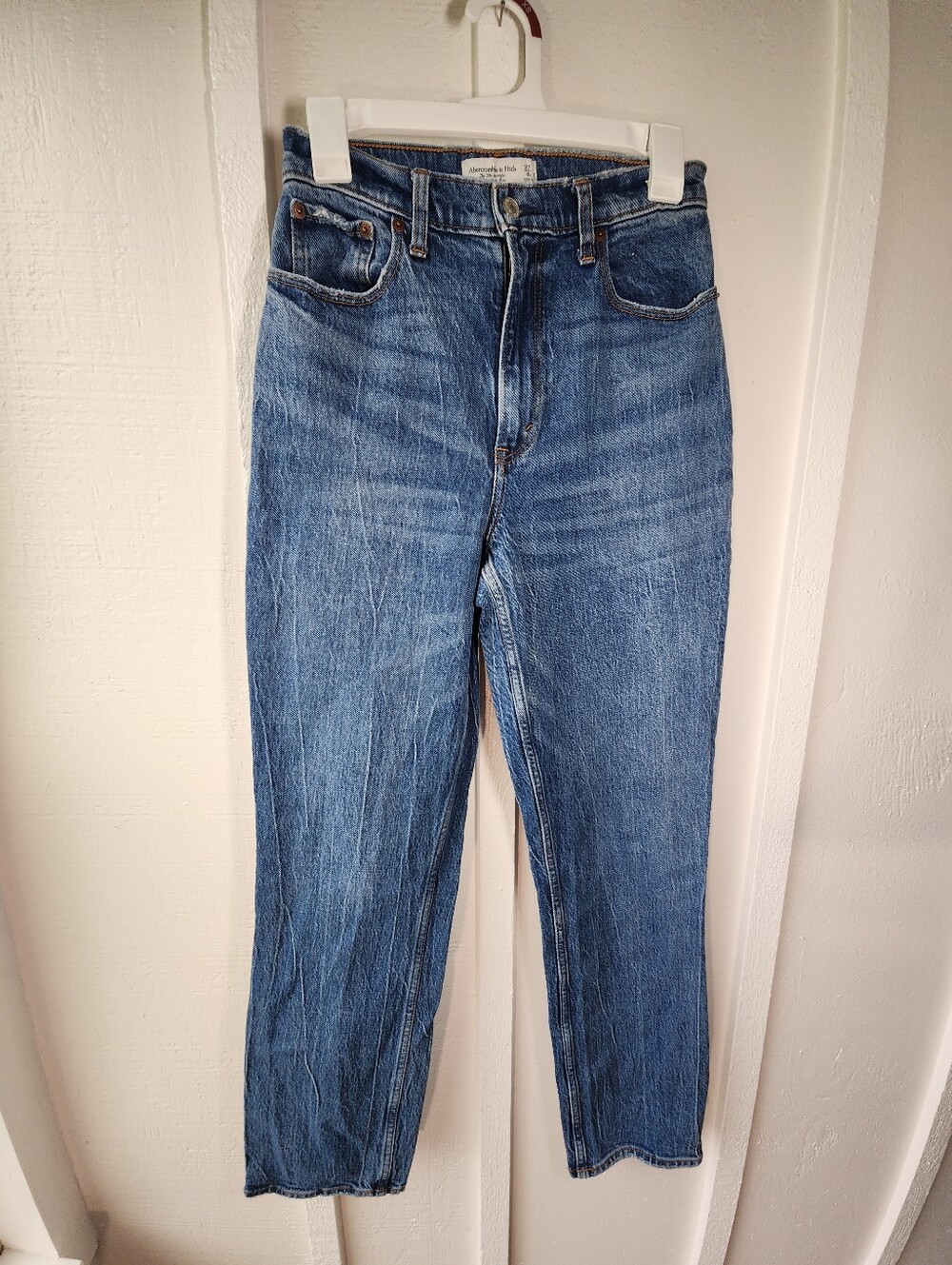 Abercrombie & Fitch The '90s Straight Ultra High Rise Curve Love 4R/27